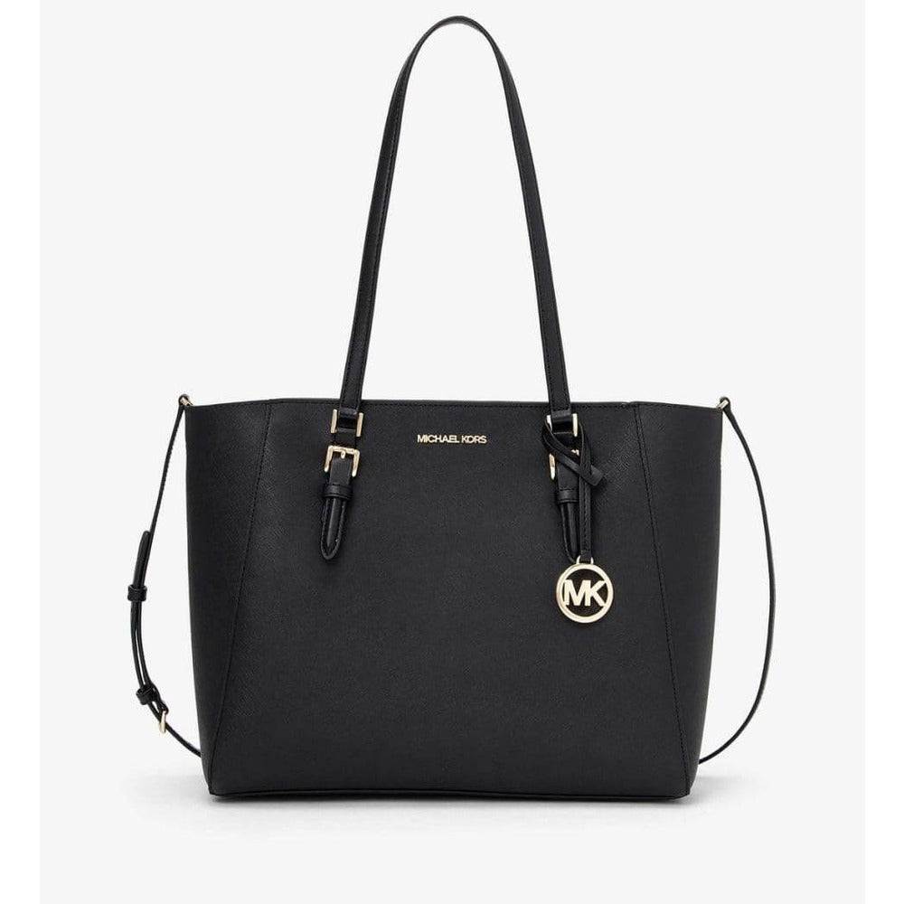 MICHAEL KORS CHARLOTTE LG 3 in 1 Black Leather Shoulder Bag + 2 Shoulder Bags