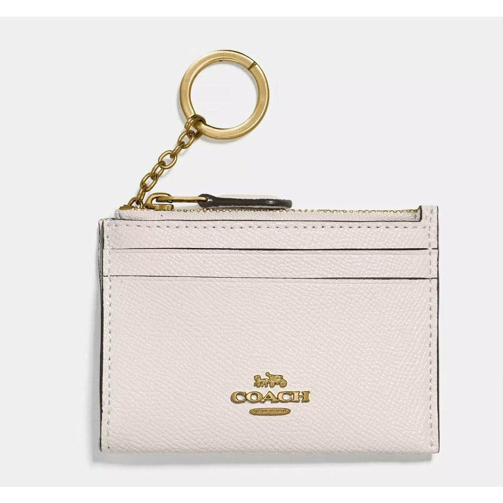 Coach Mini Skinny Id Case Gold/Chalk