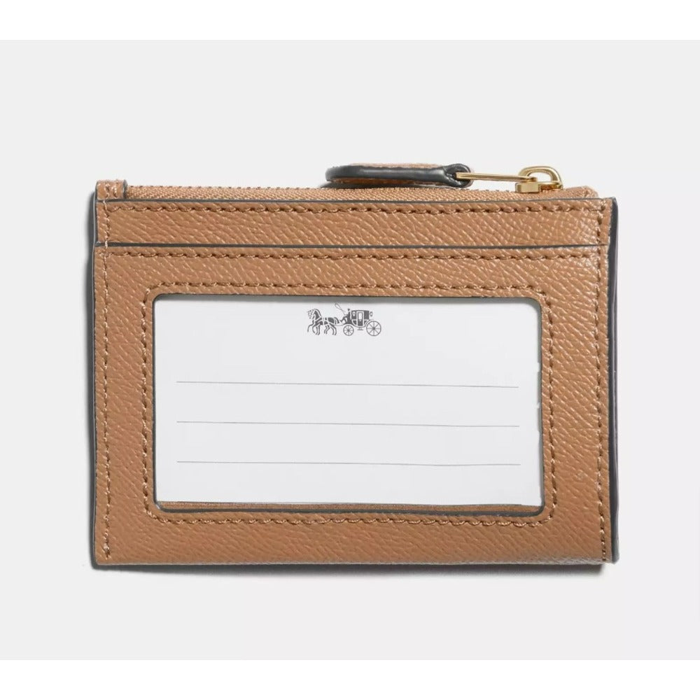 Coach Mini Skinny Id Case Gold/Taupe