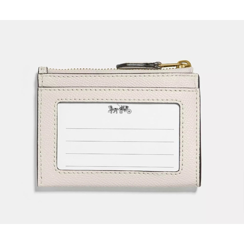 Coach Mini Skinny Id Case Gold/Chalk