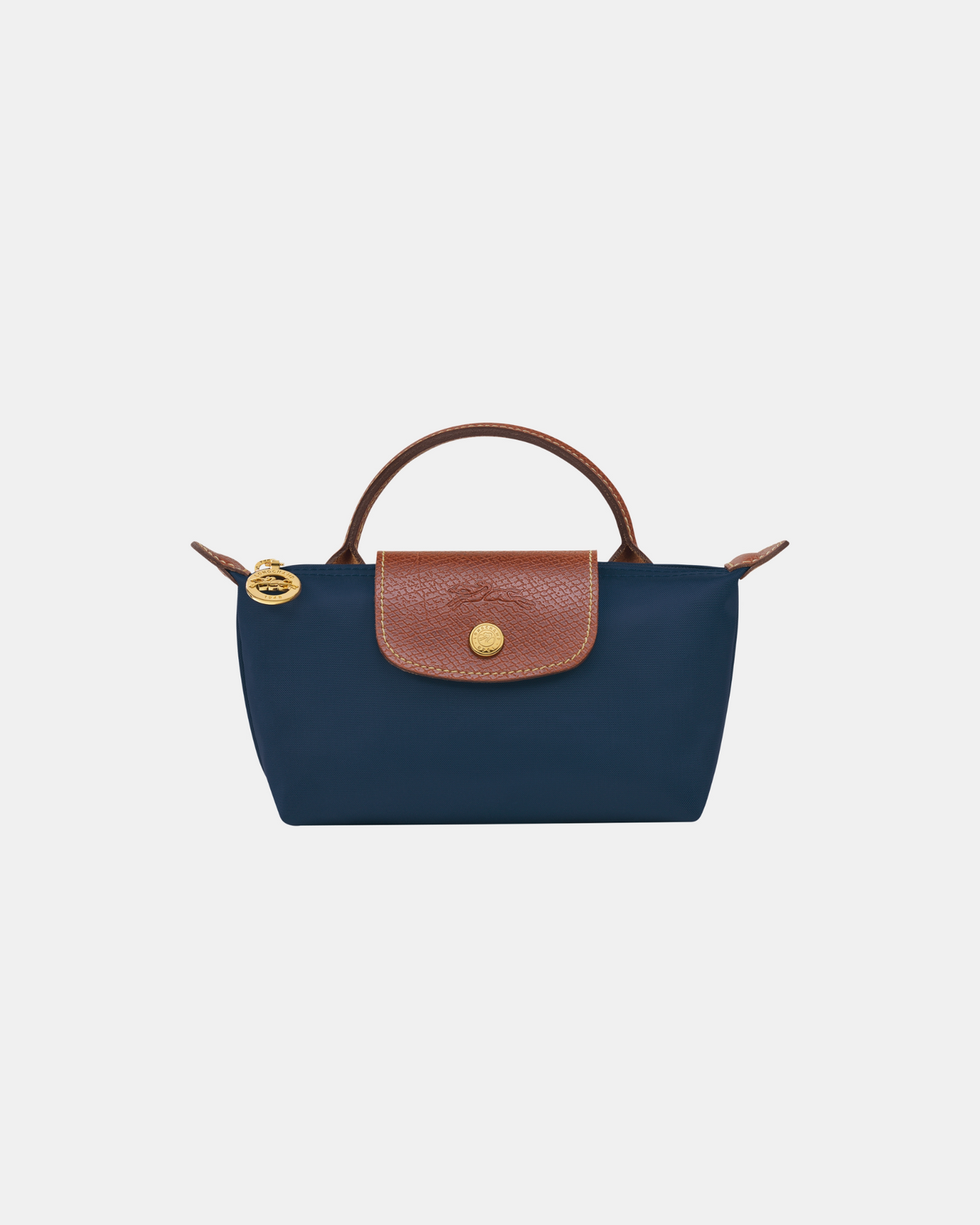 Longchamp Le Pliage Original Pouch with Handle - Navy - Recycled Canvas