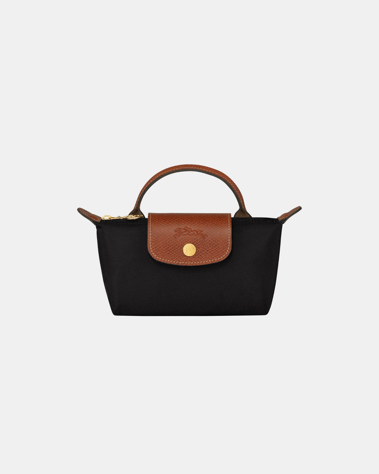 Longchamp Le Pliage Original Pouch with Handle - Black - Recycled Canvas