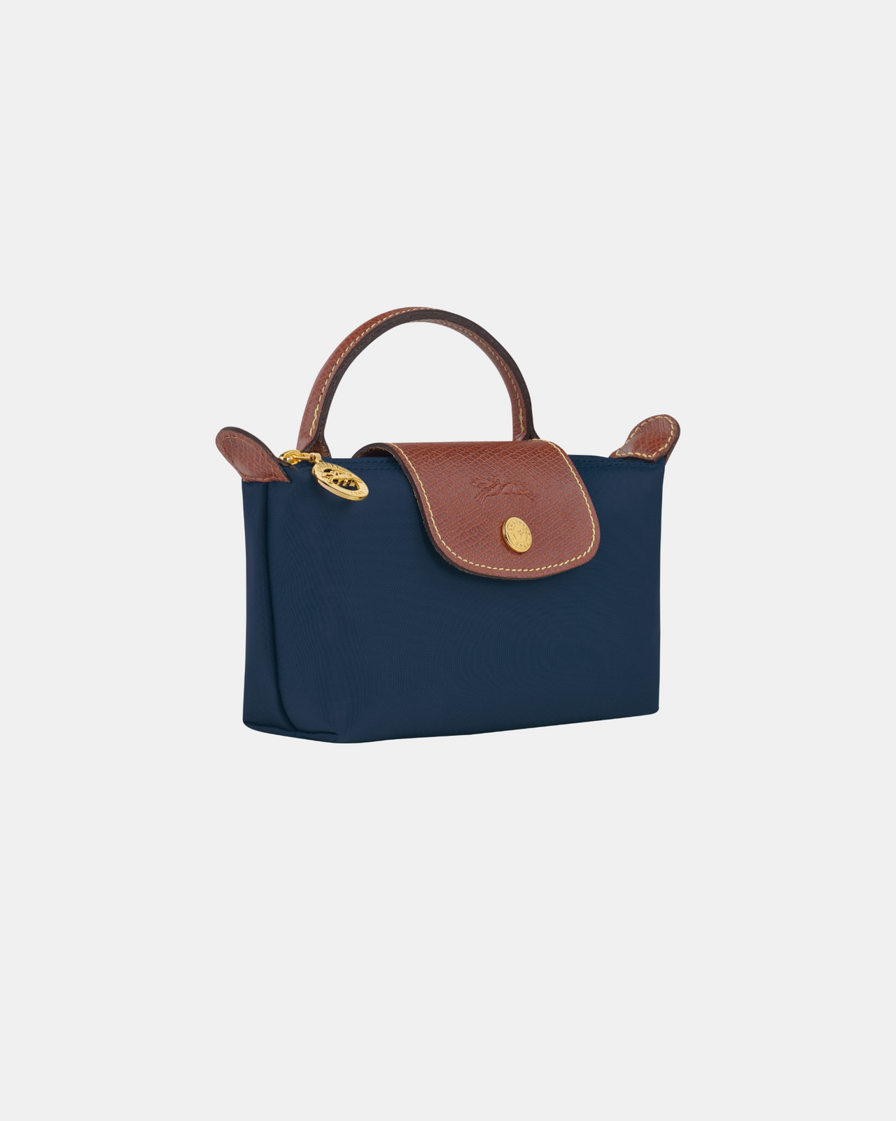 Longchamp Le Pliage Original Pouch with Handle - Navy - Recycled Canvas